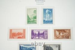 Us 1935-1981 Collection Of 940+ Stamps All Mint Stored In Album On Scott Pages