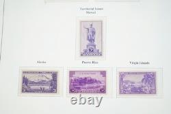 Us 1935-1981 Collection Of 940+ Stamps All Mint Stored In Album On Scott Pages