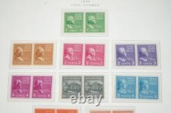 Us 1935-1981 Collection Of 940+ Stamps All Mint Stored In Album On Scott Pages