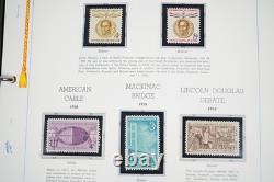 Us 1958-1974 Commemorative Collection Of 390+ Mint Stamps In White Ace Album