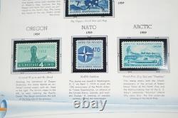 Us 1958-1974 Commemorative Collection Of 390+ Mint Stamps In White Ace Album