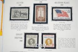 Us 1958-1974 Commemorative Collection Of 390+ Mint Stamps In White Ace Album
