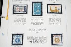 Us 1958-1974 Commemorative Collection Of 390+ Mint Stamps In White Ace Album