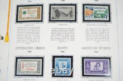 Us 1958-1974 Commemorative Collection Of 390+ Mint Stamps In White Ace Album
