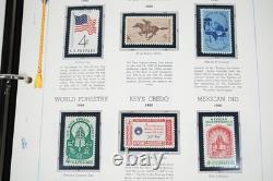 Us 1958-1974 Commemorative Collection Of 390+ Mint Stamps In White Ace Album