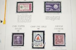 Us 1958-1974 Commemorative Collection Of 390+ Mint Stamps In White Ace Album