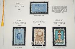 Us 1958-1974 Commemorative Collection Of 390+ Mint Stamps In White Ace Album