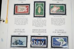 Us 1958-1974 Commemorative Collection Of 390+ Mint Stamps In White Ace Album