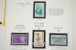 Us 1958-1974 Commemorative Collection Of 390+ Mint Stamps In White Ace Album
