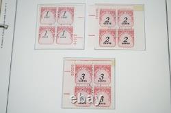 Us 1959-1971 Collection Of 275+ Mint Plate Blocks Stored In Minkus Album