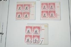 Us 1959-1971 Collection Of 275+ Mint Plate Blocks Stored In Minkus Album