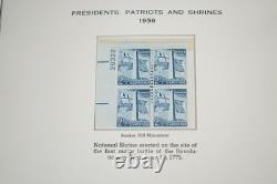Us 1959-1971 Collection Of 275+ Mint Plate Blocks Stored In Minkus Album