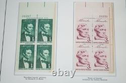 Us 1959-1971 Collection Of 275+ Mint Plate Blocks Stored In Minkus Album