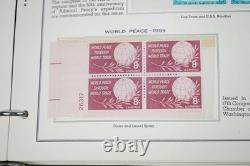 Us 1959-1971 Collection Of 275+ Mint Plate Blocks Stored In Minkus Album