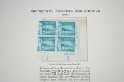 Us 1959-1971 Collection Of 275+ Mint Plate Blocks Stored In Minkus Album
