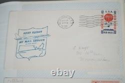 Us 1959-1989 Collection Of Nearly 300 First Flight Covers Stored In Photo Album