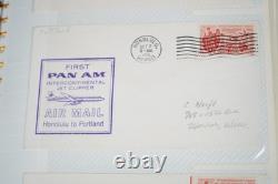 Us 1959-1989 Collection Of Nearly 300 First Flight Covers Stored In Photo Album