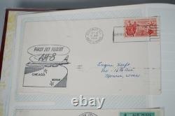 Us 1959-1989 Collection Of Nearly 300 First Flight Covers Stored In Photo Album