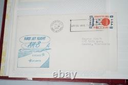 Us 1959-1989 Collection Of Nearly 300 First Flight Covers Stored In Photo Album