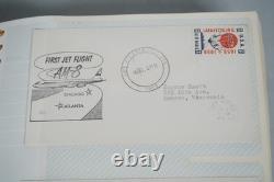 Us 1959-1989 Collection Of Nearly 300 First Flight Covers Stored In Photo Album