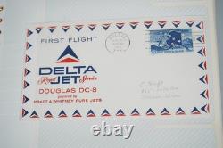 Us 1959-1989 Collection Of Nearly 300 First Flight Covers Stored In Photo Album