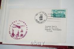 Us 1959-1989 Collection Of Nearly 300 First Flight Covers Stored In Photo Album
