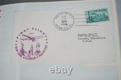 Us 1959-1989 Collection Of Nearly 300 First Flight Covers Stored In Photo Album