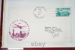 Us 1959-1989 Collection Of Nearly 300 First Flight Covers Stored In Photo Album