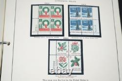 Us 1961-1970 Collection Of 200 Mint Plate Blocks Stored In Album