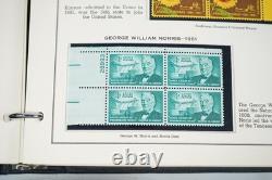 Us 1961-1970 Collection Of 200 Mint Plate Blocks Stored In Album