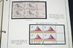 Us 1961-1970 Collection Of 200 Mint Plate Blocks Stored In Album