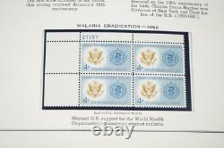 Us 1961-1970 Collection Of 200 Mint Plate Blocks Stored In Album