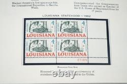 Us 1961-1970 Collection Of 200 Mint Plate Blocks Stored In Album