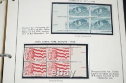 Us 1961-1970 Collection Of 200 Mint Plate Blocks Stored In Album