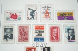 Us 1965-1984 Collection Of 825+ Mint Stamps Stored In Light House Album