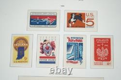 Us 1965-1984 Collection Of 825+ Mint Stamps Stored In Light House Album
