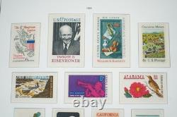 Us 1965-1984 Collection Of 825+ Mint Stamps Stored In Light House Album