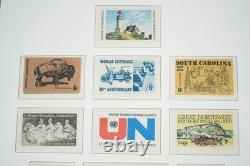 Us 1965-1984 Collection Of 825+ Mint Stamps Stored In Light House Album