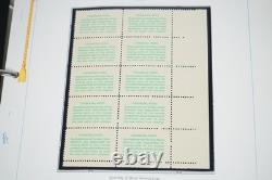 Us 1975-1979 Collection Of 150 Various Sized Mint Plate Blocks Stored In Album