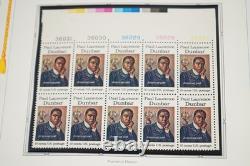 Us 1975-1979 Collection Of 150 Various Sized Mint Plate Blocks Stored In Album