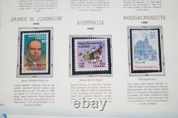 Us 1988-1991 Stamp Collection Of 150 Mostly Mint Nh Stamps White Ace Album