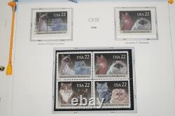 Us 1988-1991 Stamp Collection Of 150 Mostly Mint Nh Stamps White Ace Album