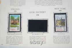 Us 1988-1991 Stamp Collection Of 150 Mostly Mint Nh Stamps White Ace Album