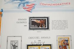 Us 1988-1991 Stamp Collection Of 150 Mostly Mint Nh Stamps White Ace Album