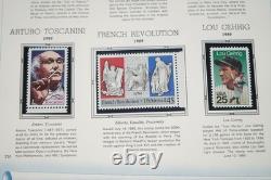 Us 1988-1991 Stamp Collection Of 150 Mostly Mint Nh Stamps White Ace Album