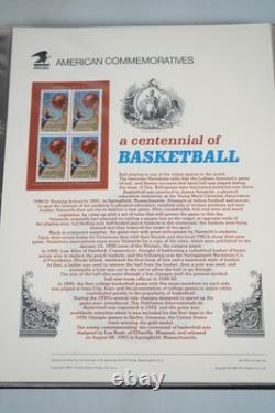 Us 1991-1994 Collection Of 70 Commemorative Panels Mnh In Album