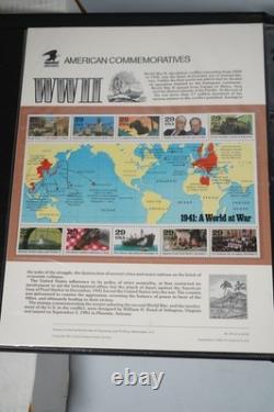 Us 1991-1994 Collection Of 70 Commemorative Panels Mnh In Album