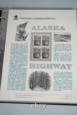 Us 1991-1994 Collection Of 70 Commemorative Panels Mnh In Album