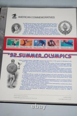 Us 1991-1994 Collection Of 70 Commemorative Panels Mnh In Album