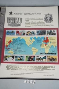 Us 1991-1994 Collection Of 70 Commemorative Panels Mnh In Album